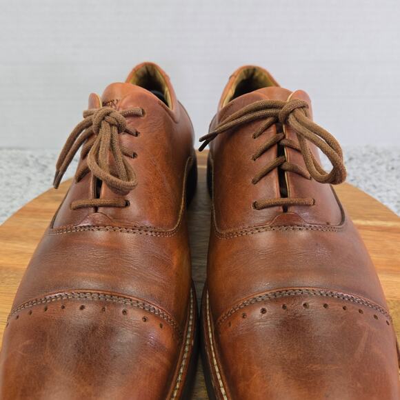 Samuel Hubbard Mens 9 Market Cap Toe Whiskey Brown Lifestyle Daily Oxford Shoe main image 9